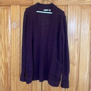 RD Style two pocket cable knit cardigan